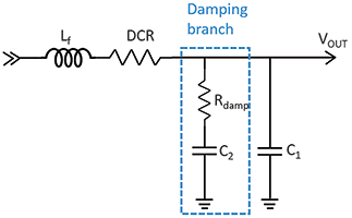 Figure 5. Second-stage LC filter with parallel damping branch.